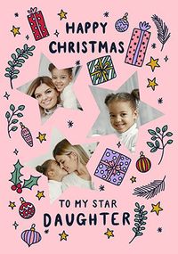 Star Daughter Photo Christmas Card