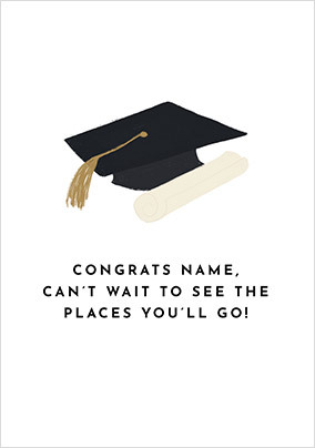 Places You'll Go Graduation Card