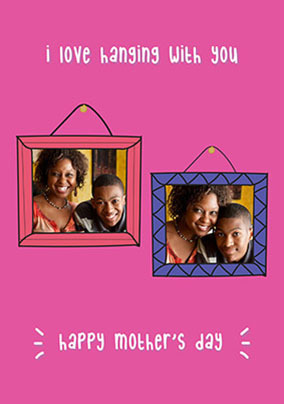 Love Hanging Photo Mothers Day Card