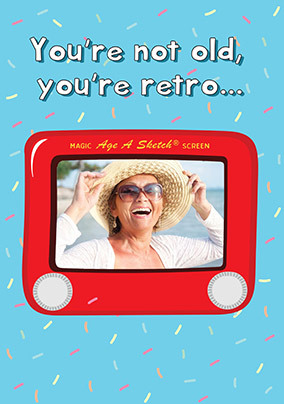 You're Retro Photo Birthday Card