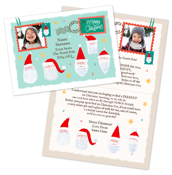 Letter From Santa & Helpers Christmas Card