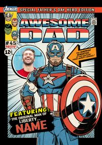 Tap to view Captain America - Awesome Dad Father's Day Card