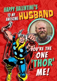 Marvel One Thor Me Valentines Card