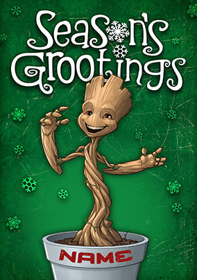 Groot - Personalised Christmas Card