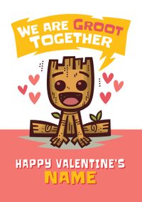 Tap to view Gaurdians of the Galaxy Groot Together Valentines Card