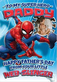 Tap to view Spider-Man - Superhero Daddy Happy Father's Day Photo Card
