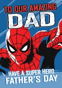 Tap to view Spider Man - Amazing Dad Happy Father's Day Card