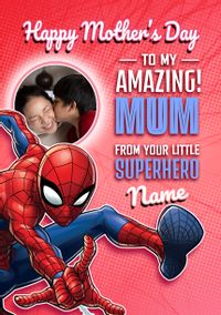 Tap to view Spiderman Amazing Mum Mother's Day Photo Card