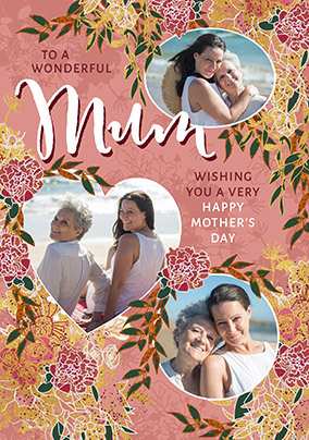 3 Photo Mothers Day Card