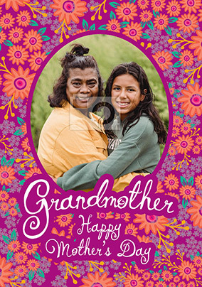 Grandmother photo upload Mother's Day Card