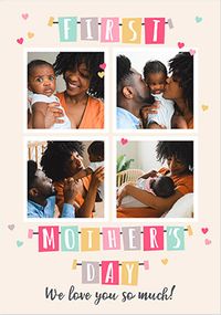 Tap to view First Mothers Day Bunting Mothers Day Card