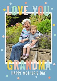 Polka Dot Grandma Mothers Day Card