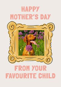 Framed Favourite Child Mothers Day Card