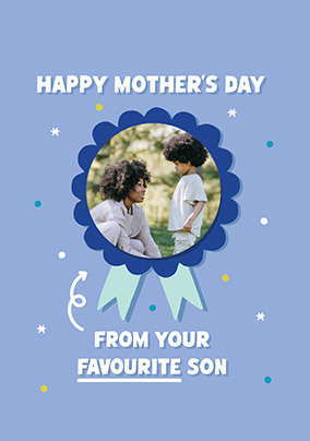 From Your Favourite Son Rosette Card
