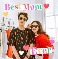Tap to view Best Mum Ever Square Mother's Day Photo Card