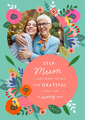 Cancer Research UK Step-Mum Thank You Photo Card
