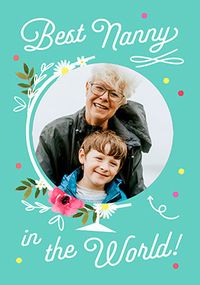 Tap to view Cancer Research UK Best Nanny In The World Birthday Photo Card