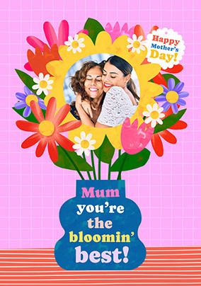 Photo of Mum You're The Best Photo Mother's Day Card
