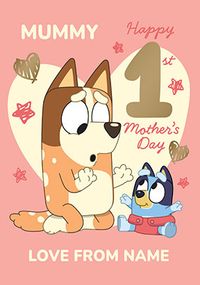 Tap to view Bluey Mummy's 1st Mother's Day Card