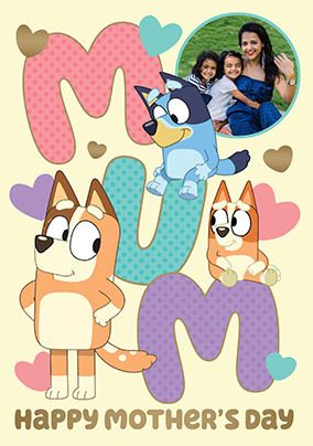 Photo of Bluey Mum Happy Mother's Day Photo Card
