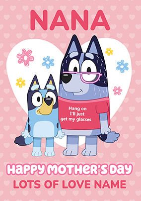 Photo of Bluey Nana Mother's Day Card