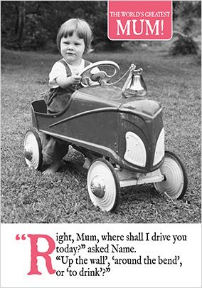Photo of You Drive Me Up The Wall Mother's Day Card