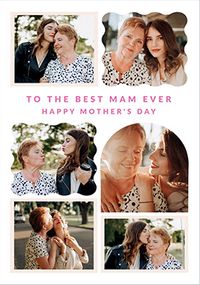 Tap to view Happy Momento Best Mam 6 Photo Mother's Day Card