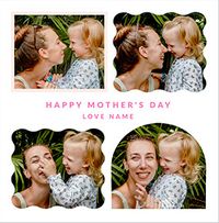 Tap to view 4 Photo Happy Momento Mother's Day Square Card