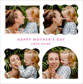 Photo of 4 Photo Happy Momento Mother's Day Square Card