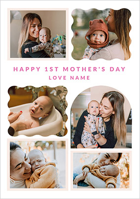 Happy Momento First Mother's Day 6 Photo Card