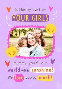 Tap to view To Mummy From Your Girls Mother's Day Photo Card