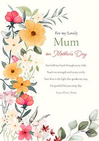 Tap to view Mum Painterly Floral Verse Mother's Day Card