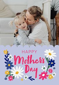 Tap to view Graphic Floral Happy Mother's Day Photo Card