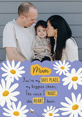 Daisies Mother's Day Photo Card For Mum