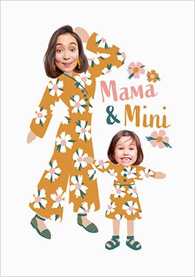 Photo of Mama And Mini Mother's Day 2 Photo Upload Card