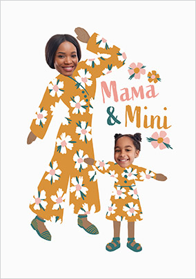 Mini And Mama Mother's Day 2 Photo Upload Card