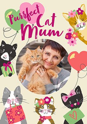 Photo of Purrfect Cat Mum Mother's Day Photo Card