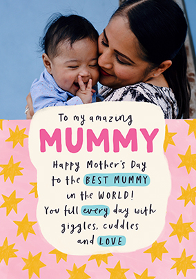 Amazing Mummy Mother's Day Photo Card
