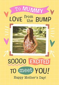 Tap to view Mummy From The Bump Photo Mother's Day Card