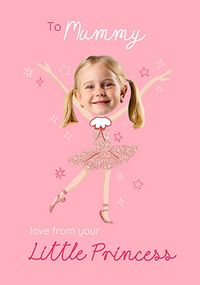 Tap to view Pink To Mummy From Your Princess Photo Mother's Day Card