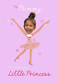 Tap to view Purple To Mummy From Your Princess Photo Mother's Day Card
