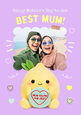 Photo of Swizzels Love Hearts Mum You're The Zest Mother's Day Photo Card