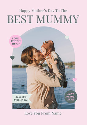 Best Mummy Classic Mother's Day Photo Card