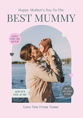 Photo of Best Mummy Classic Mother's Day Photo Card