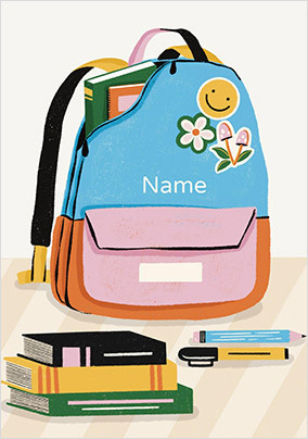 School Rucksack Card