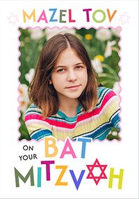 Tap to view Mazel Tov on your Bat Mitzvah Photo Card