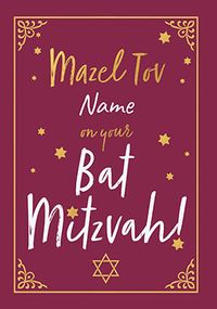 Tap to view Mazel Tov on your Bat Mitzvah Card