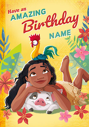 Moana Have An Amazing Birthday Card