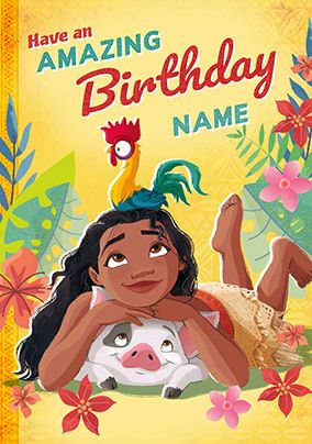 Photo of Moana Have An Amazing Birthday Card