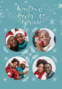 Tap to view Our Family to Yours 4 Photo Christmas Card